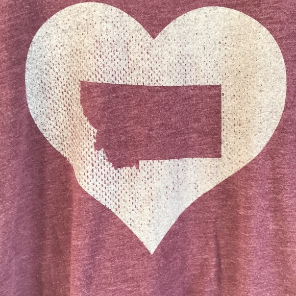 Aspinwall women’s short sleeve shirt with my ❤️ is in MT logo USA made - Picture 2 of 16